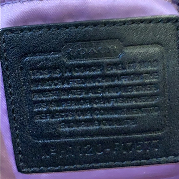 Coach Pleated Silver Metallic Ocelot Purse - Picture 5 of 10